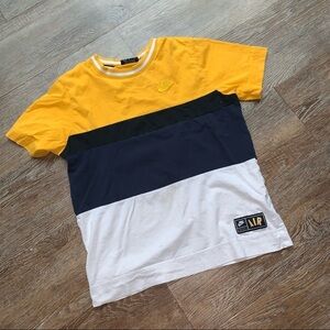 Nike Retro and Vintage color block cotton T-shirt top